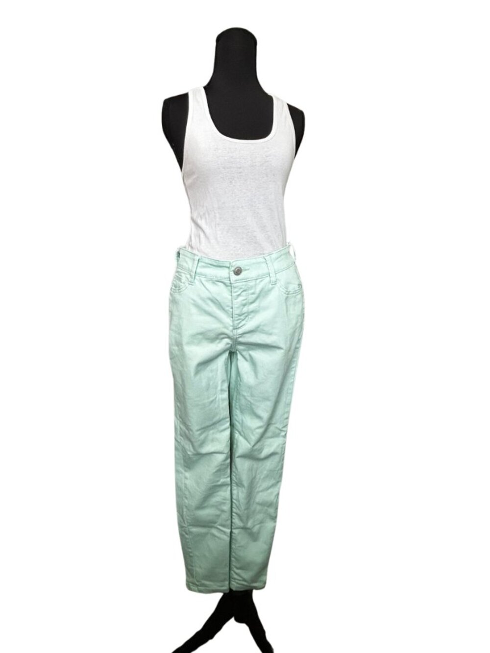 St. John's Bay Women's Straight Leg Jeans in Mint